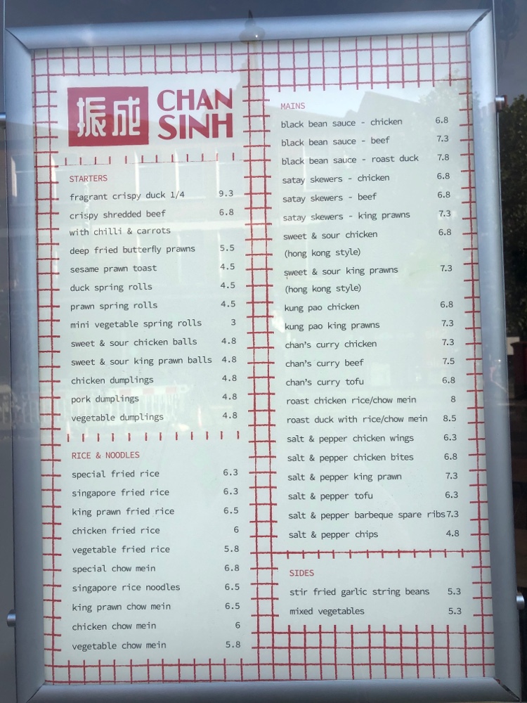 Menu Chan Sinh Tooting - Chinese Restaurant-2